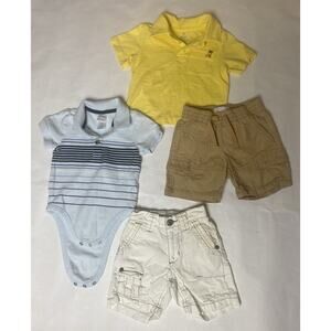 Old Navy Baby Boy 6-12 Month Top and Shorts Outfit Sets Spring Summer